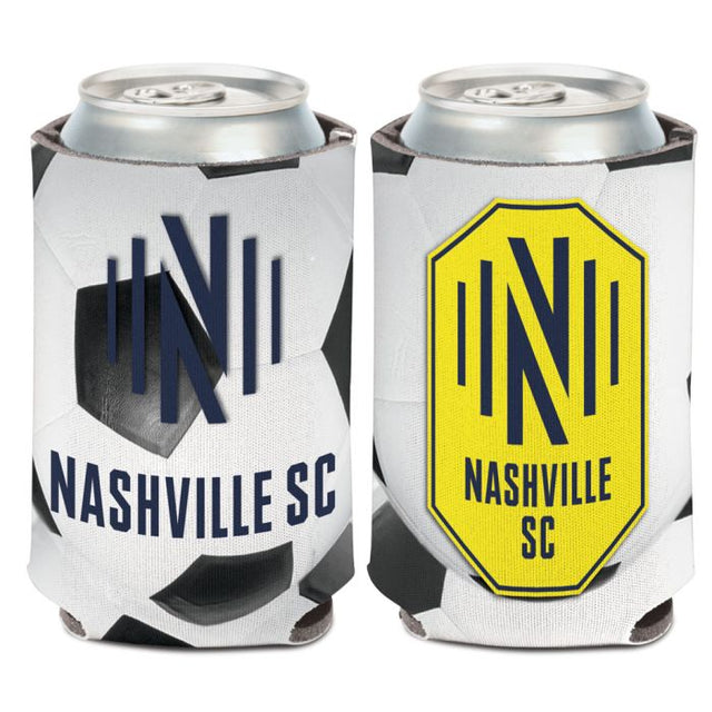 Enfriador de lata con forma de balón de fútbol de Nashville SC, 12 oz.