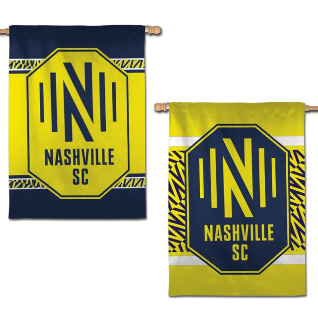 Bandera vertical de Nashville SC de 2 lados, 28" x 40"