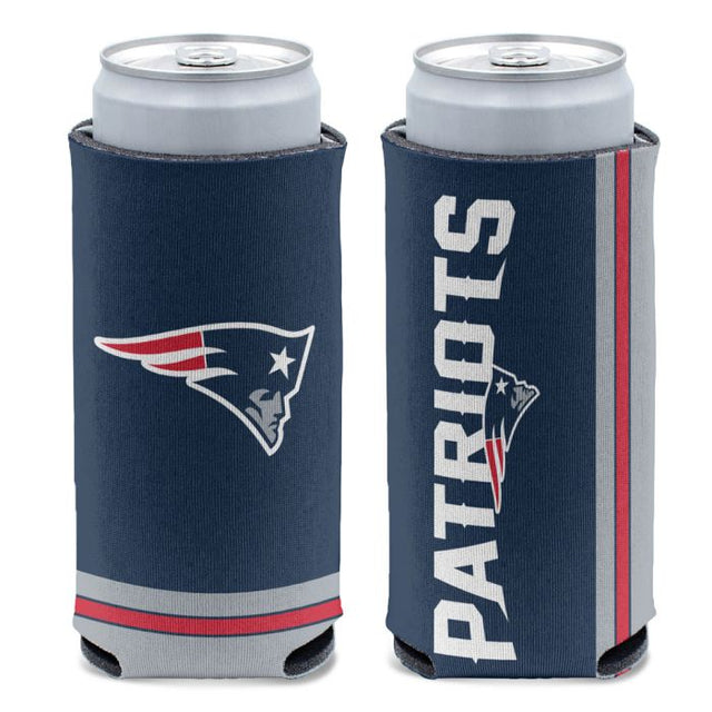 New England Patriots 12 oz Slim Can Cooler