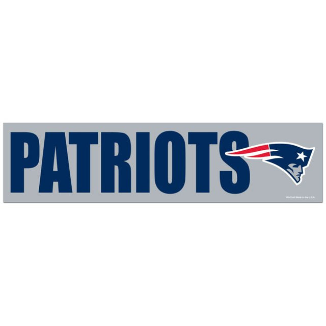 New England Patriots Bumper Strip 3" x 12"