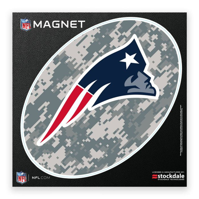 New England Patriots CAMO Outdoor Magnets 12" x 12"