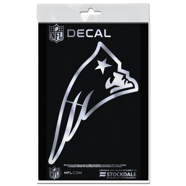 New England Patriots Decal Metallic 3" x 5"