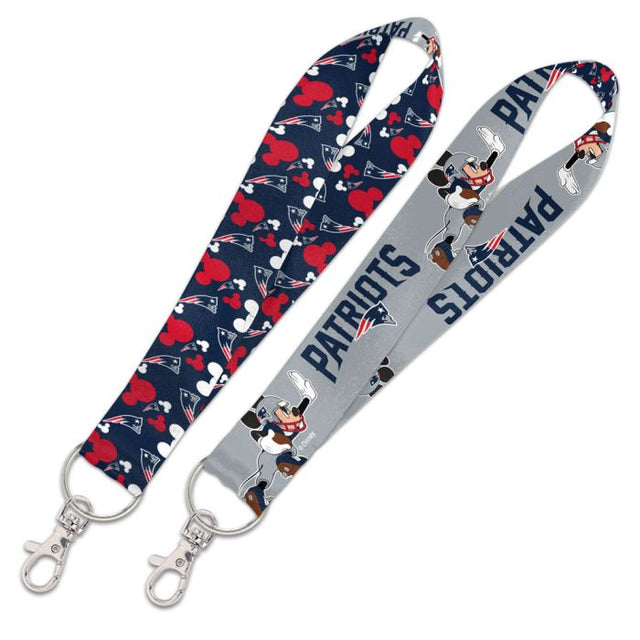 New England Patriots / Disney Mickey Mouse Lanyard Key Strap 1"