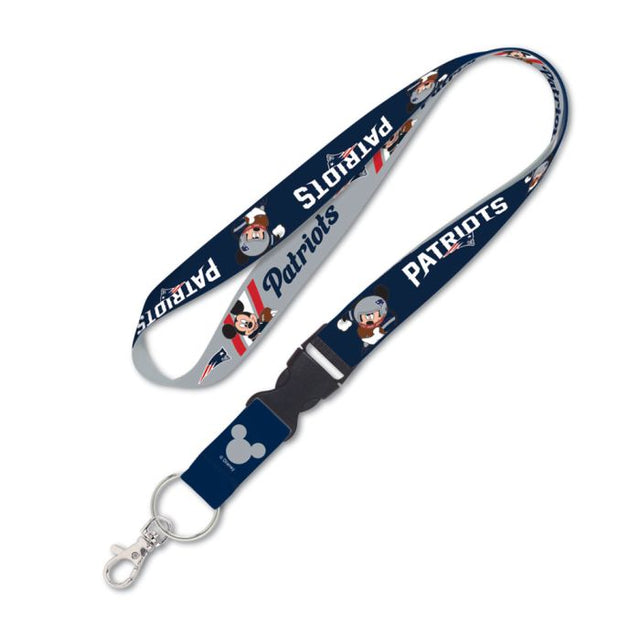 New England Patriots / Disney Mickey Mouse Lanyard w/detachable buckle 1"