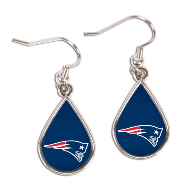 New England Patriots Earrings Jewelry Carded Tear Drop