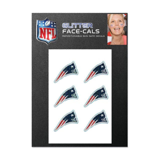 New England Patriots Glitter Tattoo 6 Pack