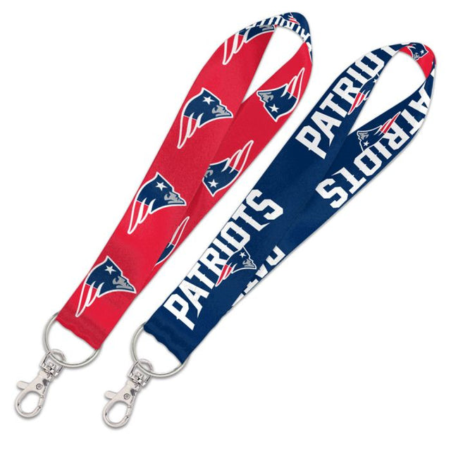 New England Patriots Lanyard Key Strap 1"