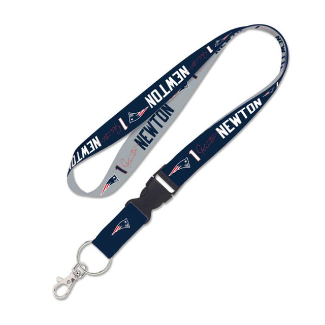 New England Patriots Lanyard w/detachable buckle 1" Cam Newton