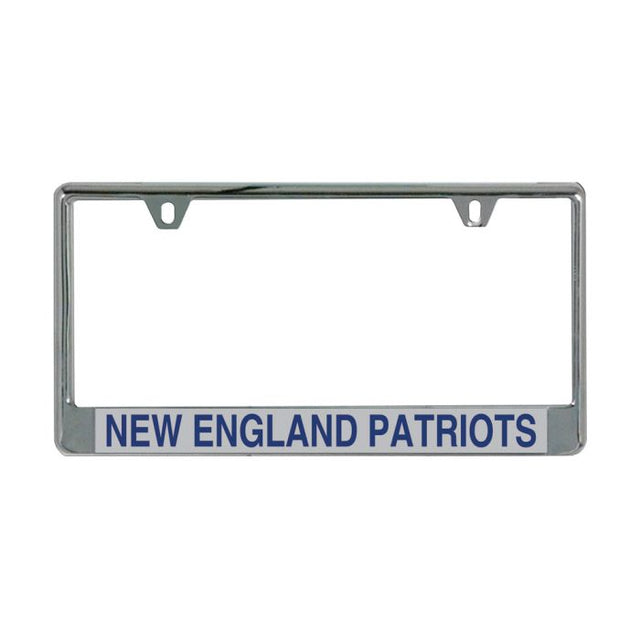 New England Patriots Lic Plate Frame B/O Printed