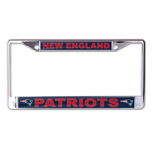 New England Patriots Lic Plt Frame S/L Printed