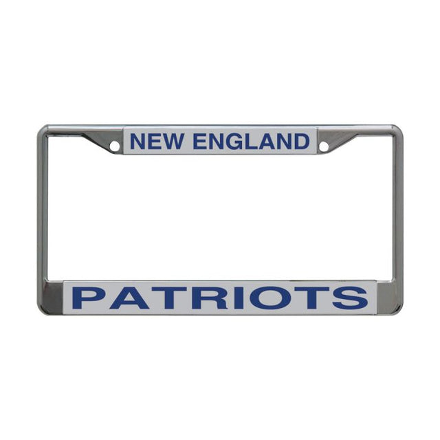 New England Patriots Lic Plt Frame S/L Printed