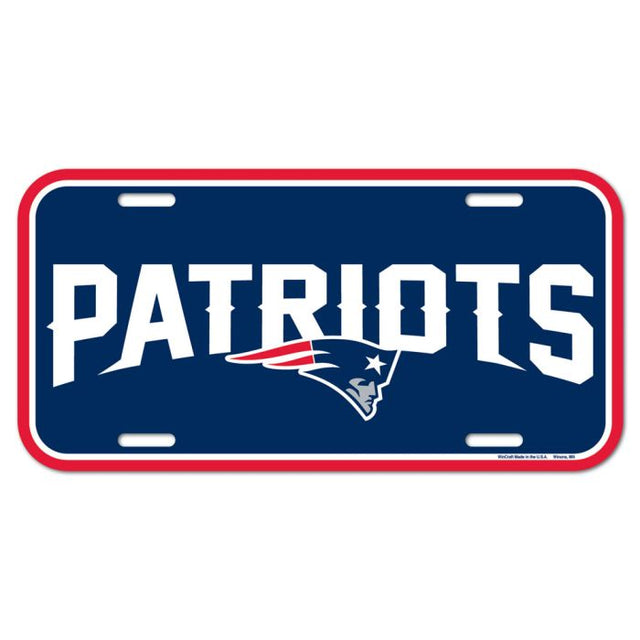 New England Patriots License Plate