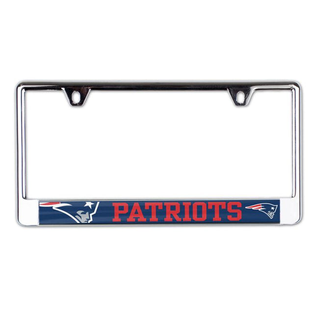 New England Patriots MEGA Lic Plate Frame B/O Printed