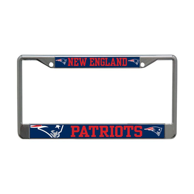 New England Patriots MEGA Lic Plt Frame S/L Printed