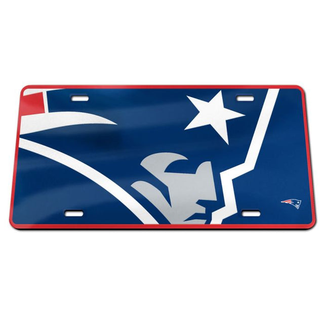 New England Patriots MEGA Specialty Acrylic License Plate