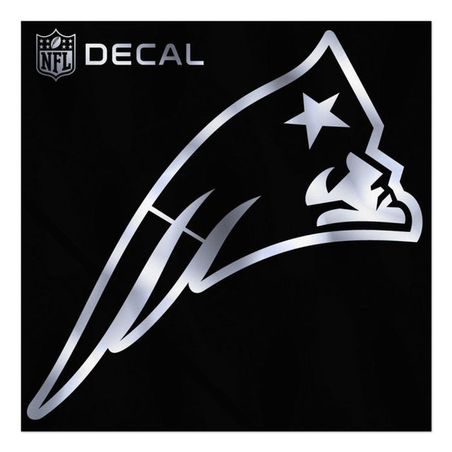 New England Patriots Metallic Window Decals 12" x 12"