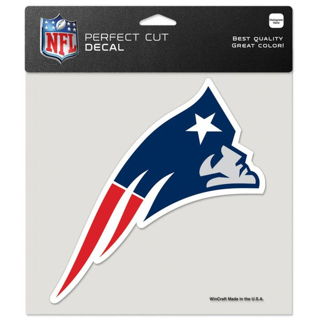 New England Patriots Perfect Cut Color Decal 8" x 8"