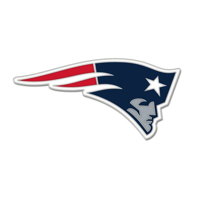 New England Patriots Primary Collector Enamel Pin Jewelry Card