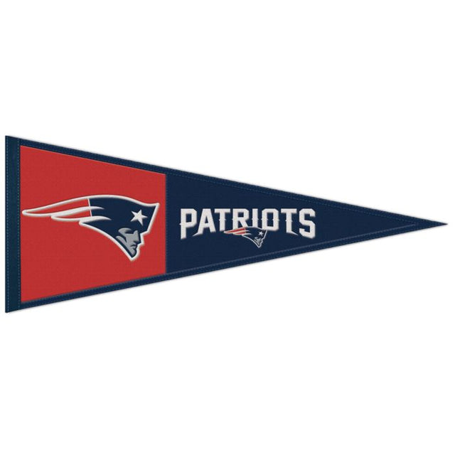 New England Patriots Primary Wool Pennant 13" x 32"