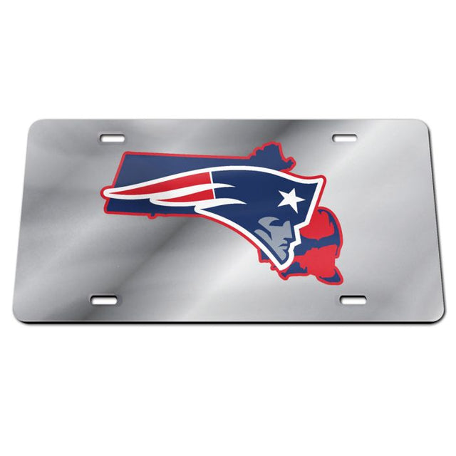 New England Patriots STATE Acrylic Classic License Plates