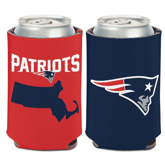 New England Patriots STATE SHAPE Can Cooler 12 oz.