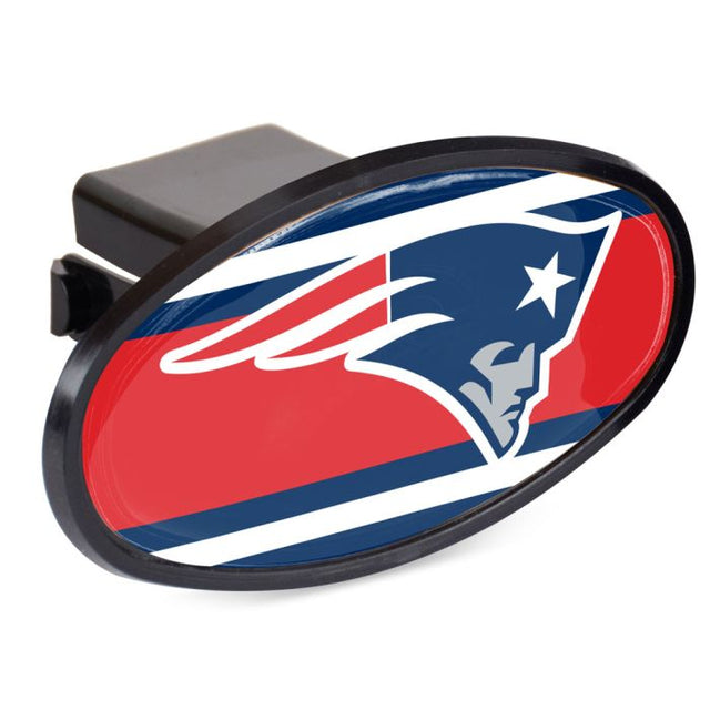 New England Patriots STRIPES Oval 2" Hitch Receiver