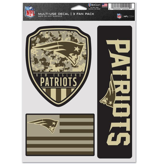 New England Patriots Standard Multi Use 3 Fan Pack