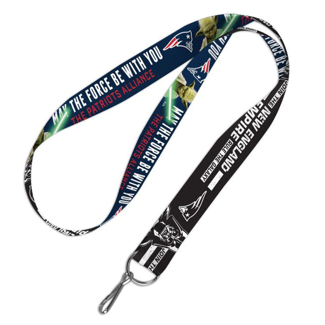 New England Patriots / Star Wars Yoda/Vader Lanyard 1"