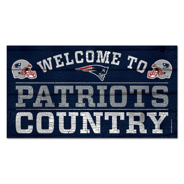 New England Patriots Wood Sign 13"x24" 1/4" thick