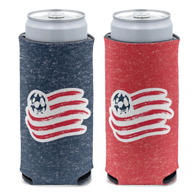 Enfriador de latas delgado de 12 oz New England Revolution