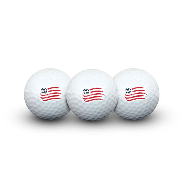 Pelotas de golf New England Revolution 3 en formato concha