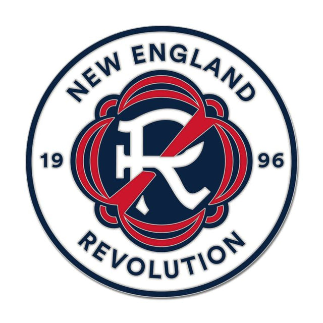 Tarjeta de joyería con pin esmaltado de colección de New England Revolution