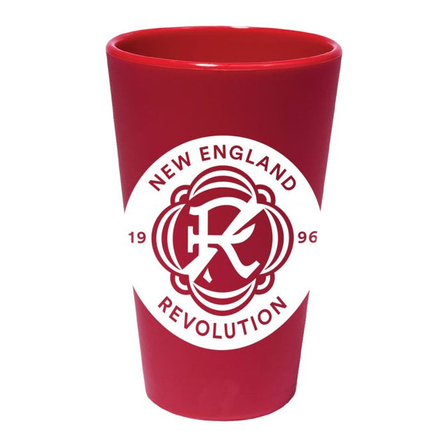 Vaso de pinta de silicona de 16 oz de New England Revolution Color