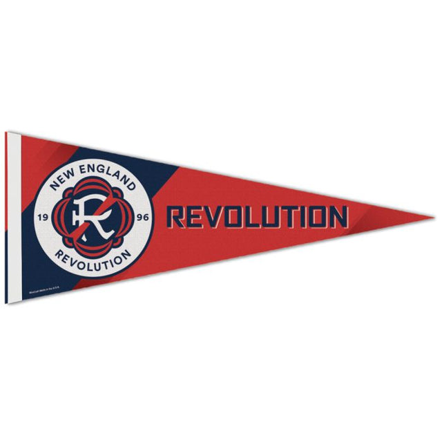 Banderín premium de New England Revolution de 12" x 30"