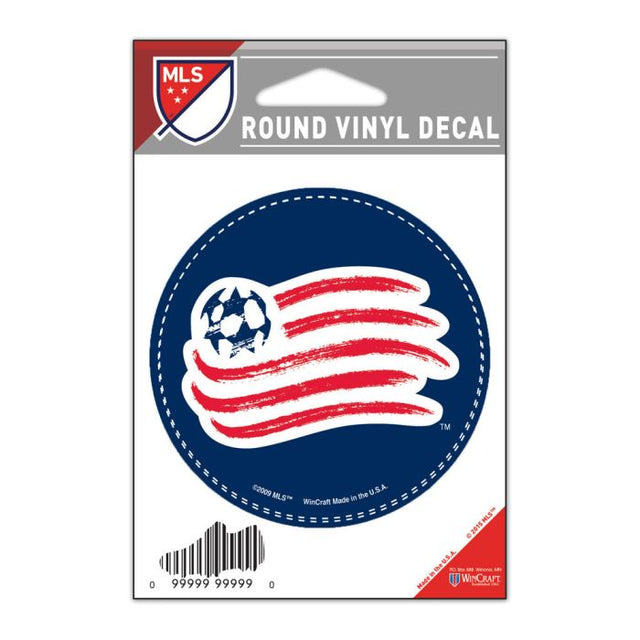 Calcomanía de vinilo redonda de New England Revolution de 3" x 3"