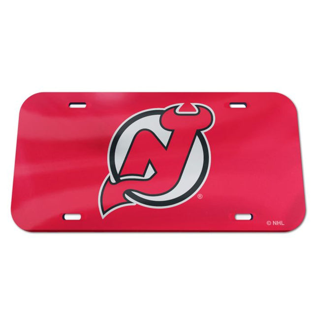 Matrículas clásicas de acrílico de los New Jersey Devils