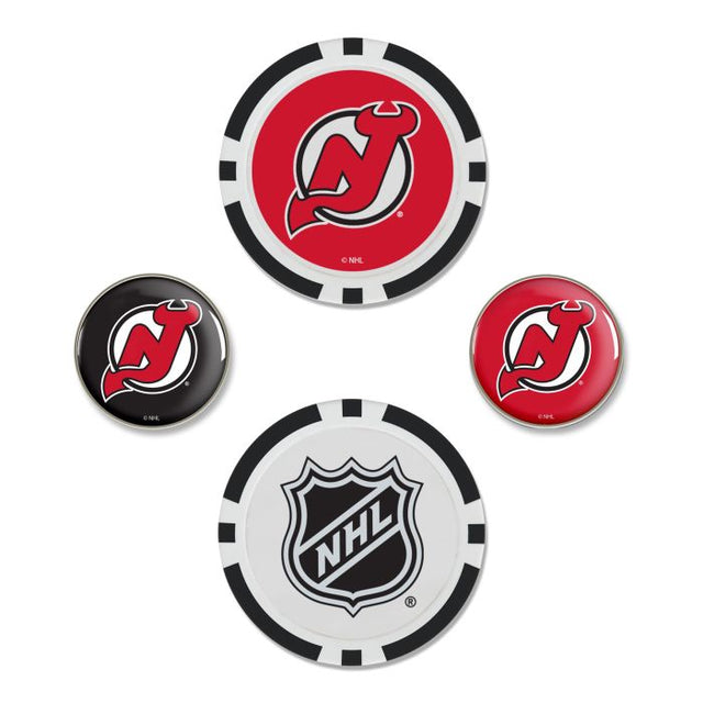 Juego de cuatro marcadores de pelota de los New Jersey Devils