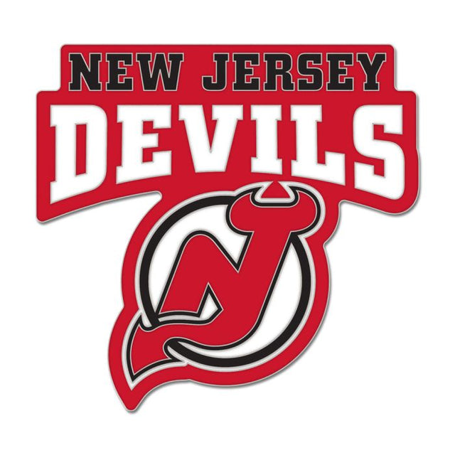 Tarjeta de joyería con pin esmaltado de colección de los New Jersey Devils