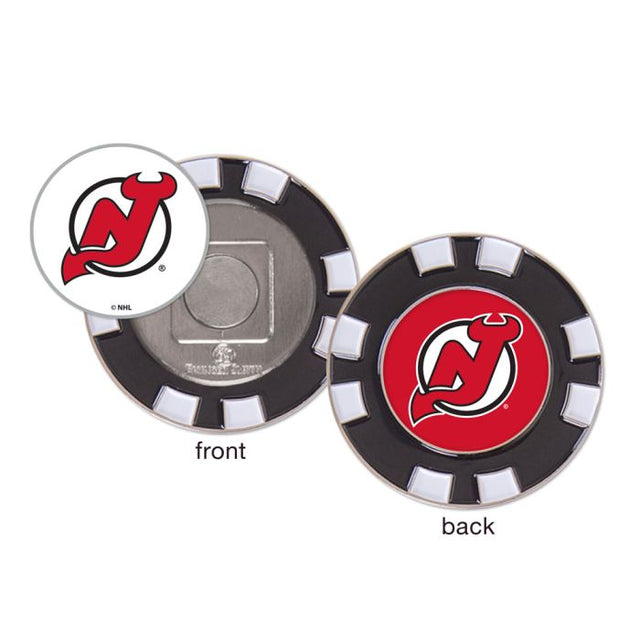 Marcador de fichas de póquer de golf de New Jersey Devils