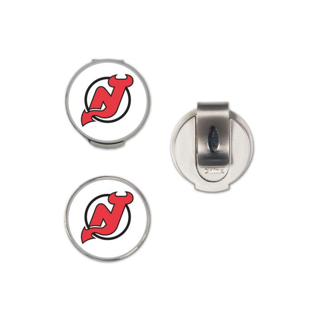 Clip para gorra de los New Jersey Devils con 2 marcadores, con tapa tipo concha