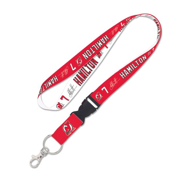 New Jersey Devils Lanyard w/detachable buckle 1" Dougie Hamilton