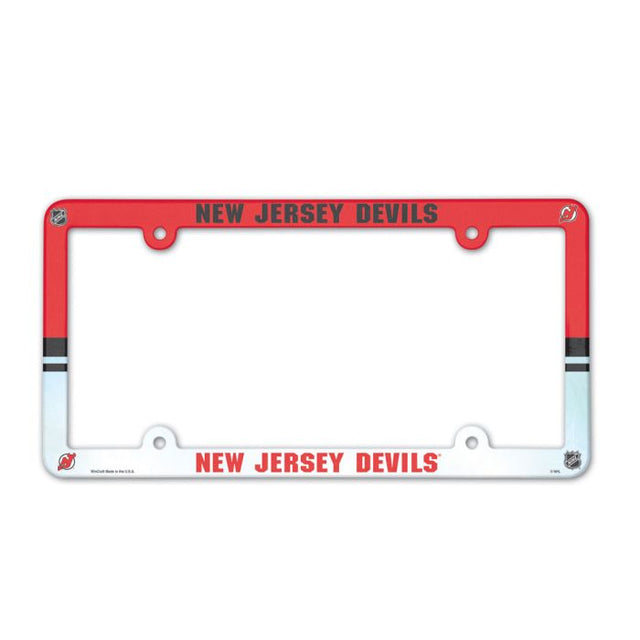 New Jersey Devils Lic Plate Frame Full Color