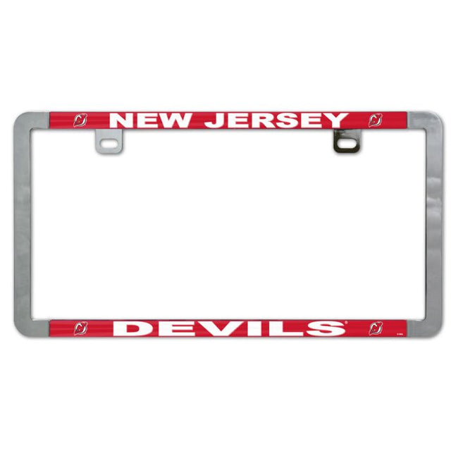 New Jersey Devils Metal Lic. Plate Frame Slim