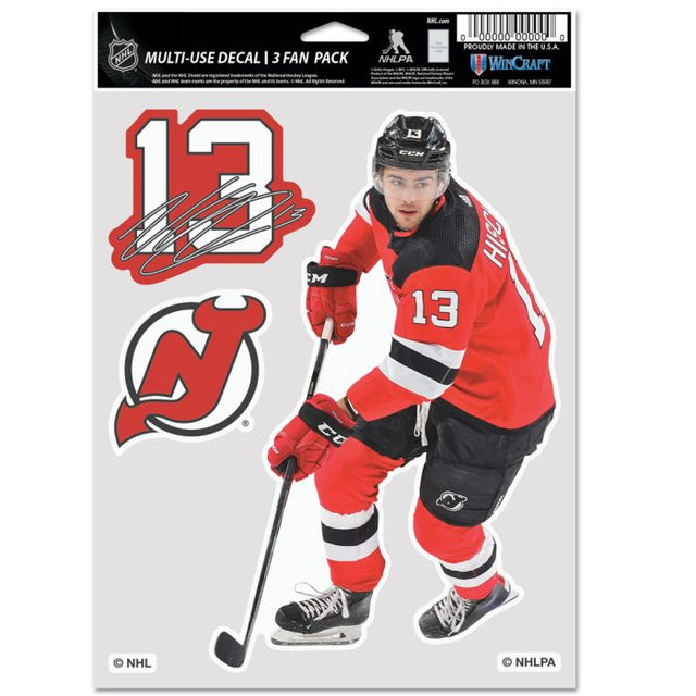 New Jersey Devils Multi Use 3 Fan Pack Nico Hischier