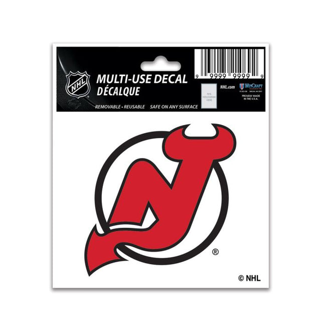 Calcomanía multiusos de los New Jersey Devils de 3" x 4"