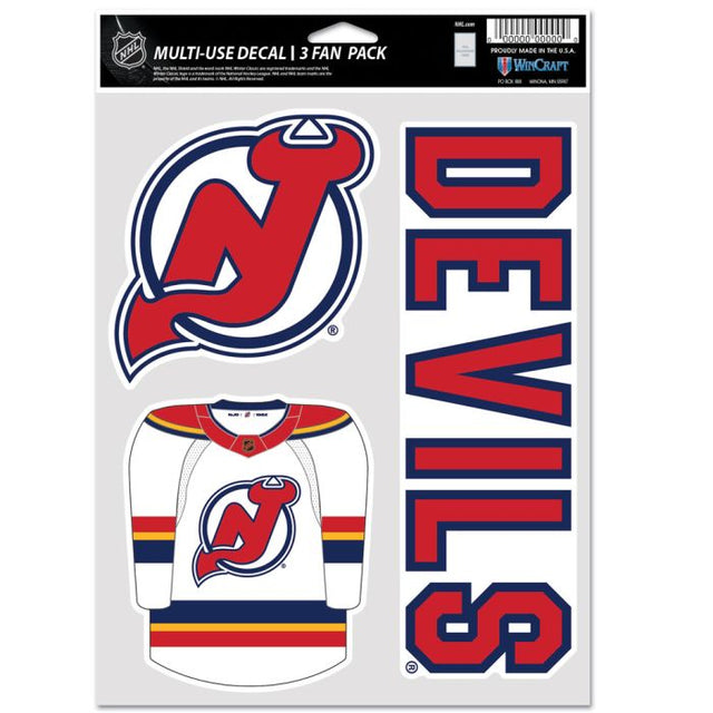 Paquete multiusos para 3 fanáticos de los New Jersey Devils, edición especial