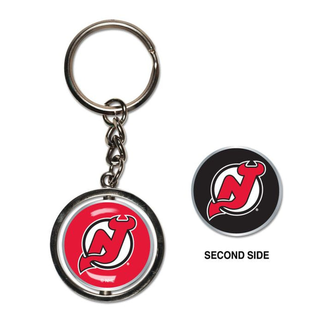 Llavero con la rueda giratoria de los New Jersey Devils