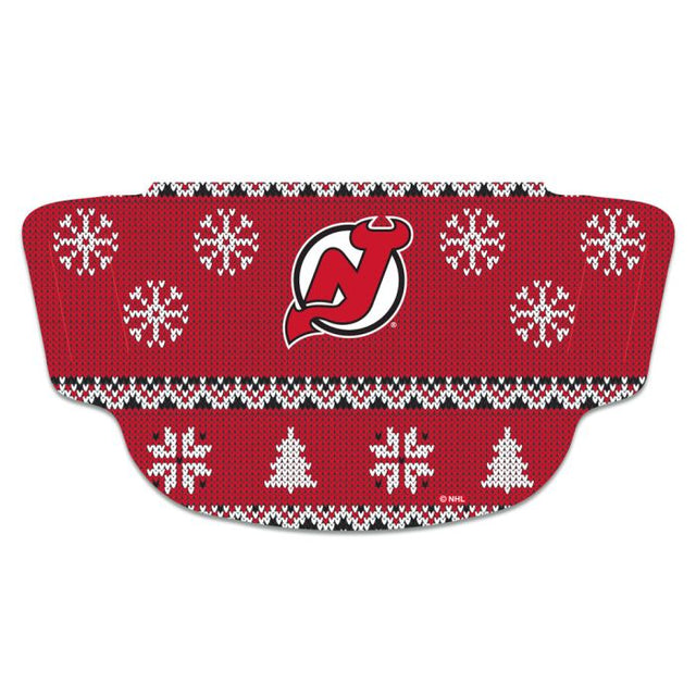 New Jersey Devils / Ugly Sweater Ugly Sweater Máscara de fanático Cubre cara