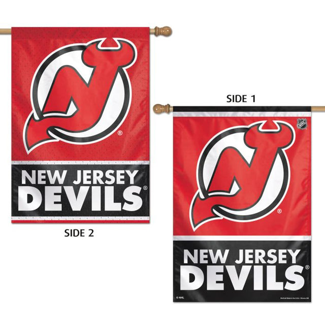 New Jersey Devils Vertical Flag 2 Sided 28" x 40"