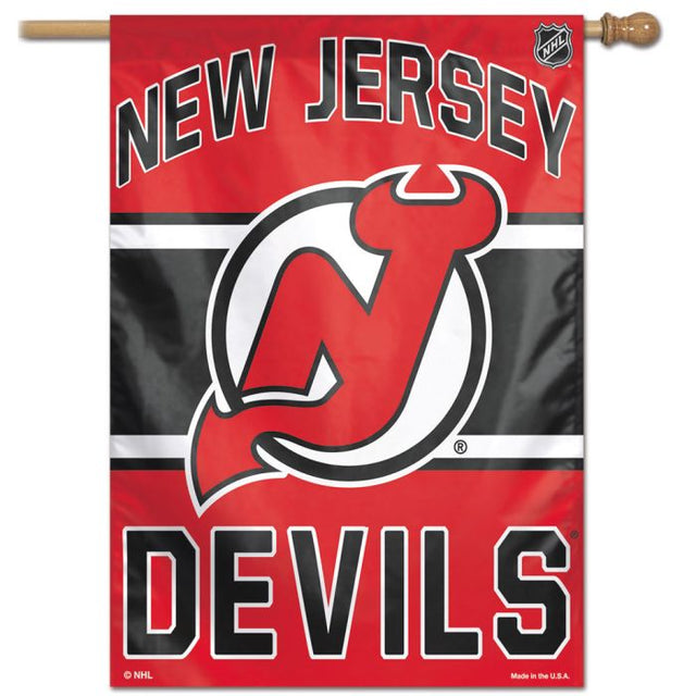 Bandera vertical de los New Jersey Devils de 28" x 40"